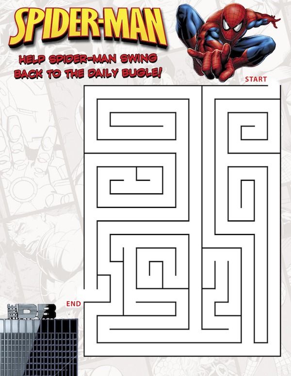 Superhero Mazes - 10 Free PDF Printables | Printablee