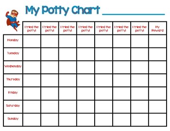 free printable superhero potty chart