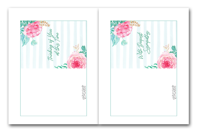 free printable sympathy note cards