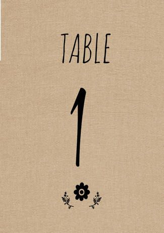 Free Printable: Rustic DIY Table Number Download