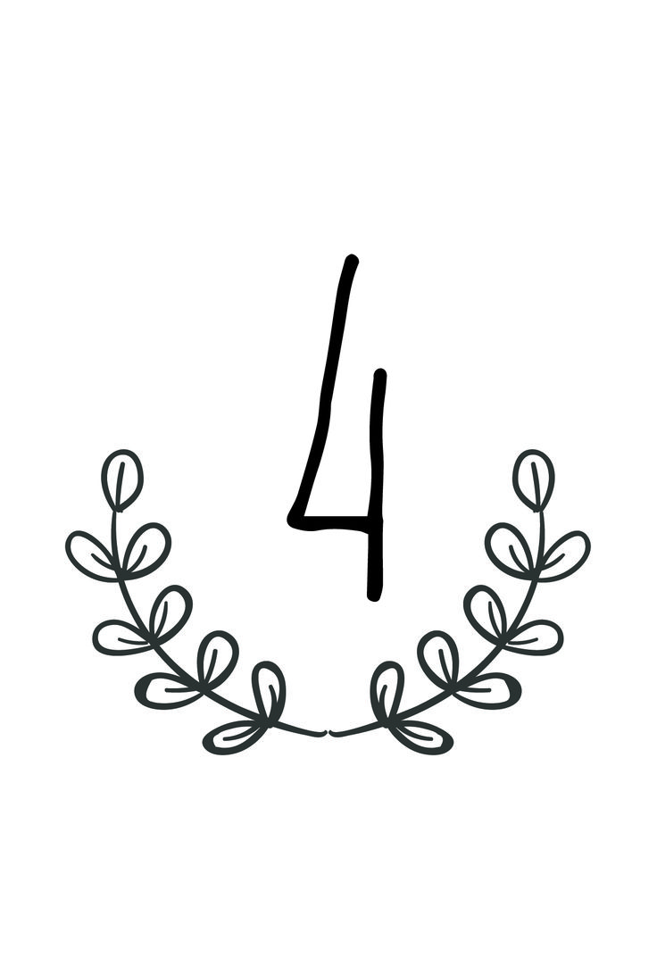 free printable table numbers rustic