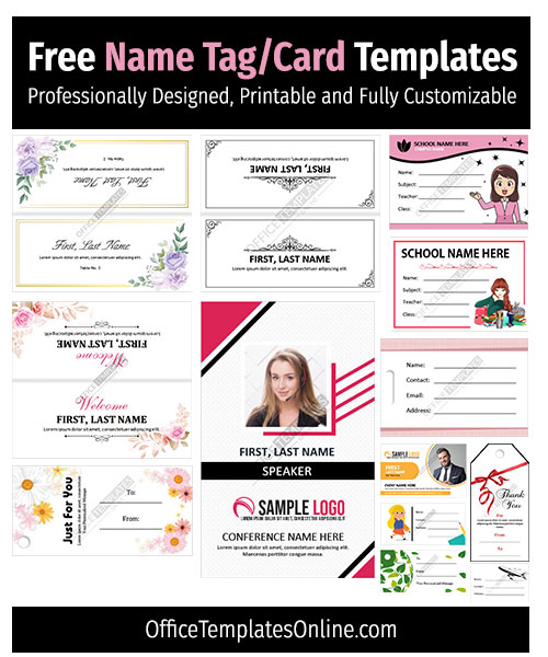 free printable tag templates for word