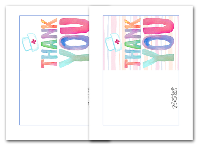 free printable thank you cards for nurses