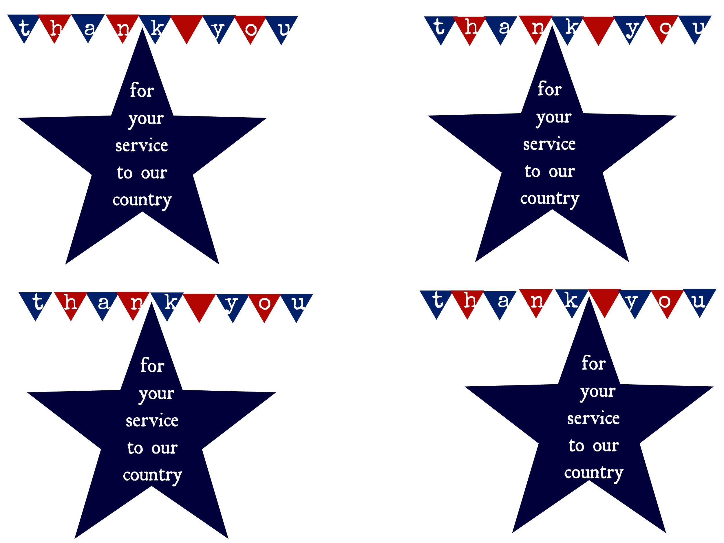 free printable thank you cards for veterans