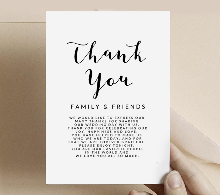 free printable thank you cards for wedding gifts