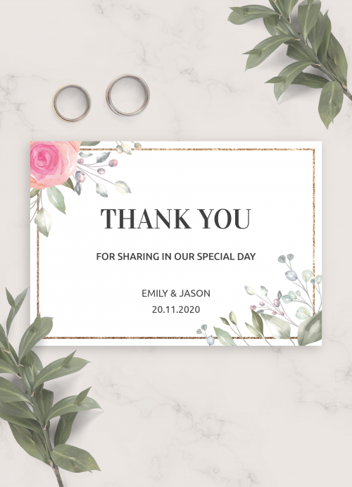 free printable thank you cards for wedding gifts