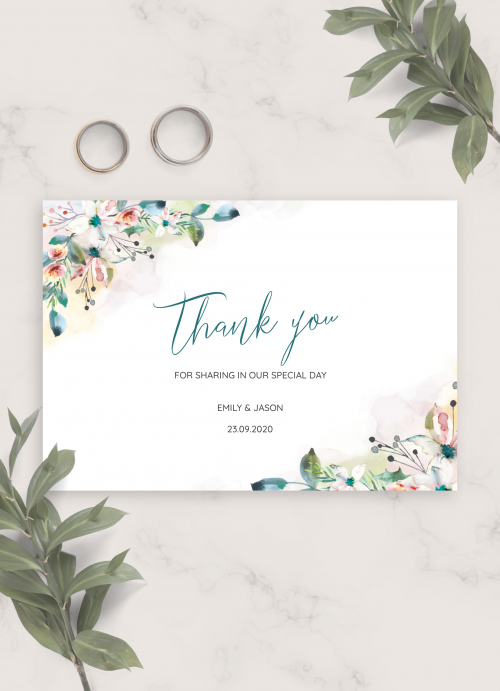 free printable thank you cards for wedding gifts