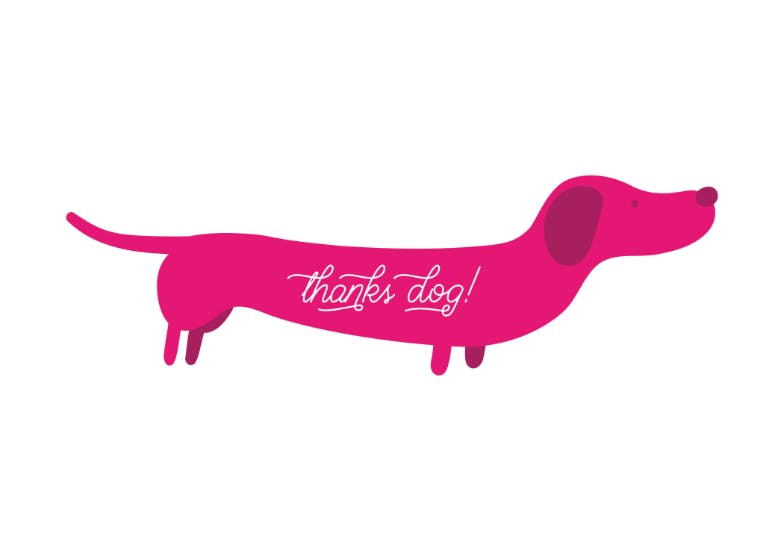 free printable thank you cards with dogs