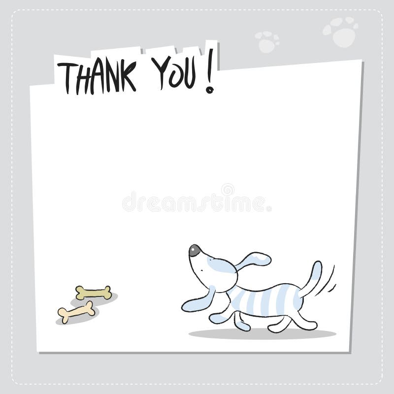 free printable thank you cards with dogs