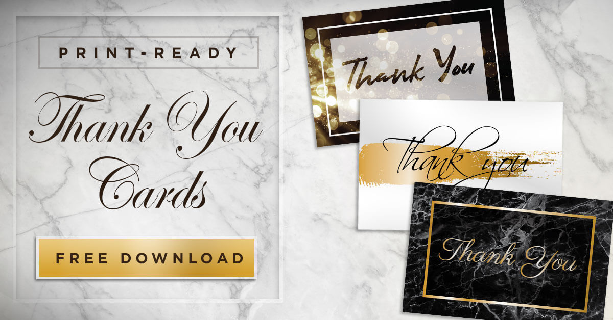 free printable thank you cards without download