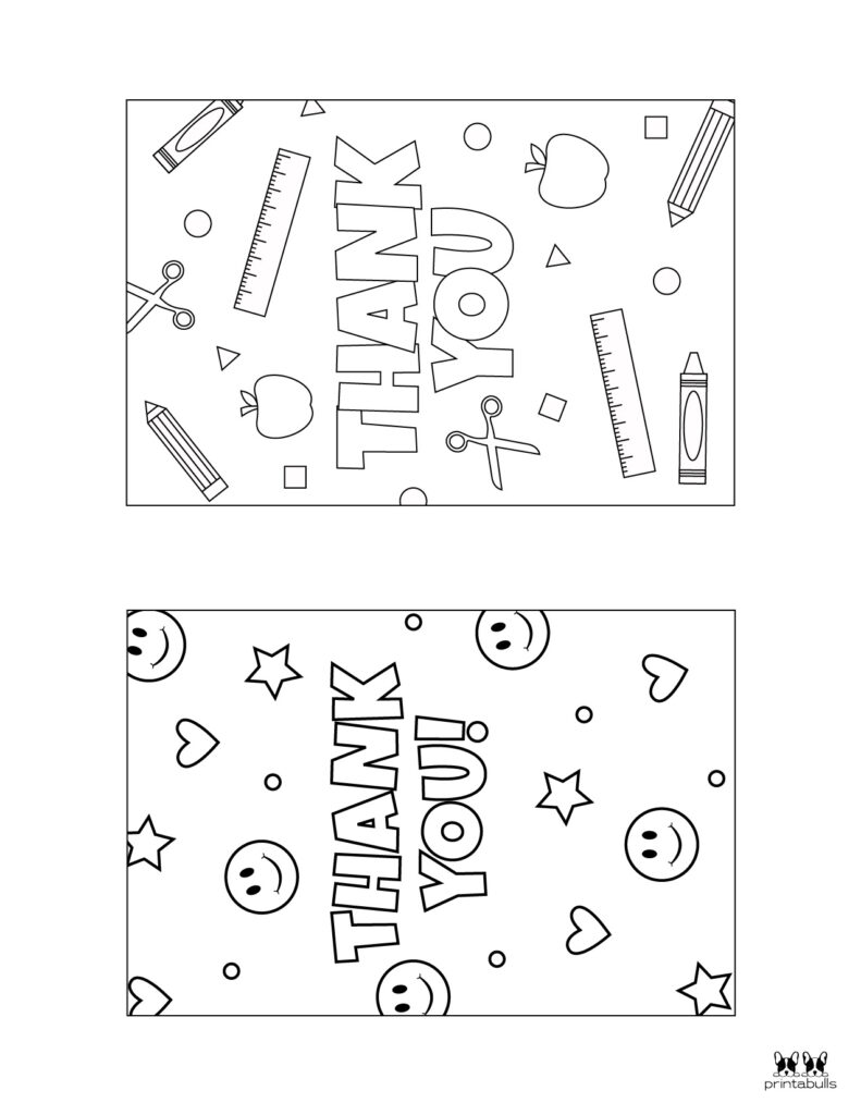 free printable thank you for your support cards