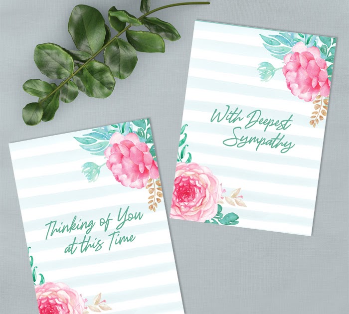 free printable thank you for your sympathy cards