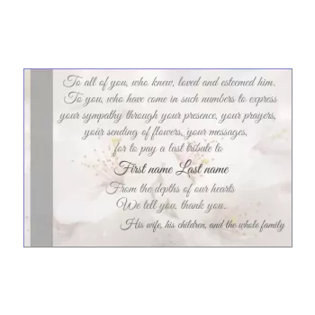 free printable thank you for your sympathy cards