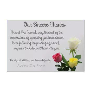 free printable thank you for your sympathy cards