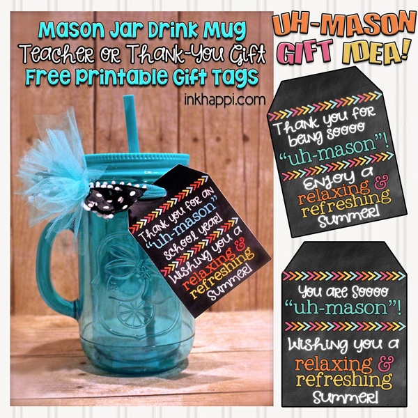 Teacher Gift Idea and Free Printable Gift Tags - inkhappi