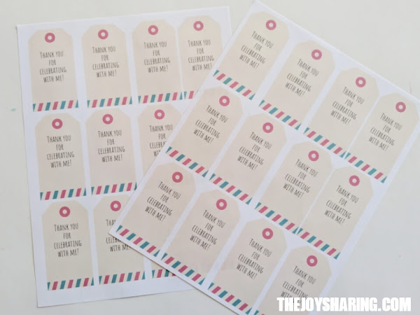 free printable thank you tags for birthday favors