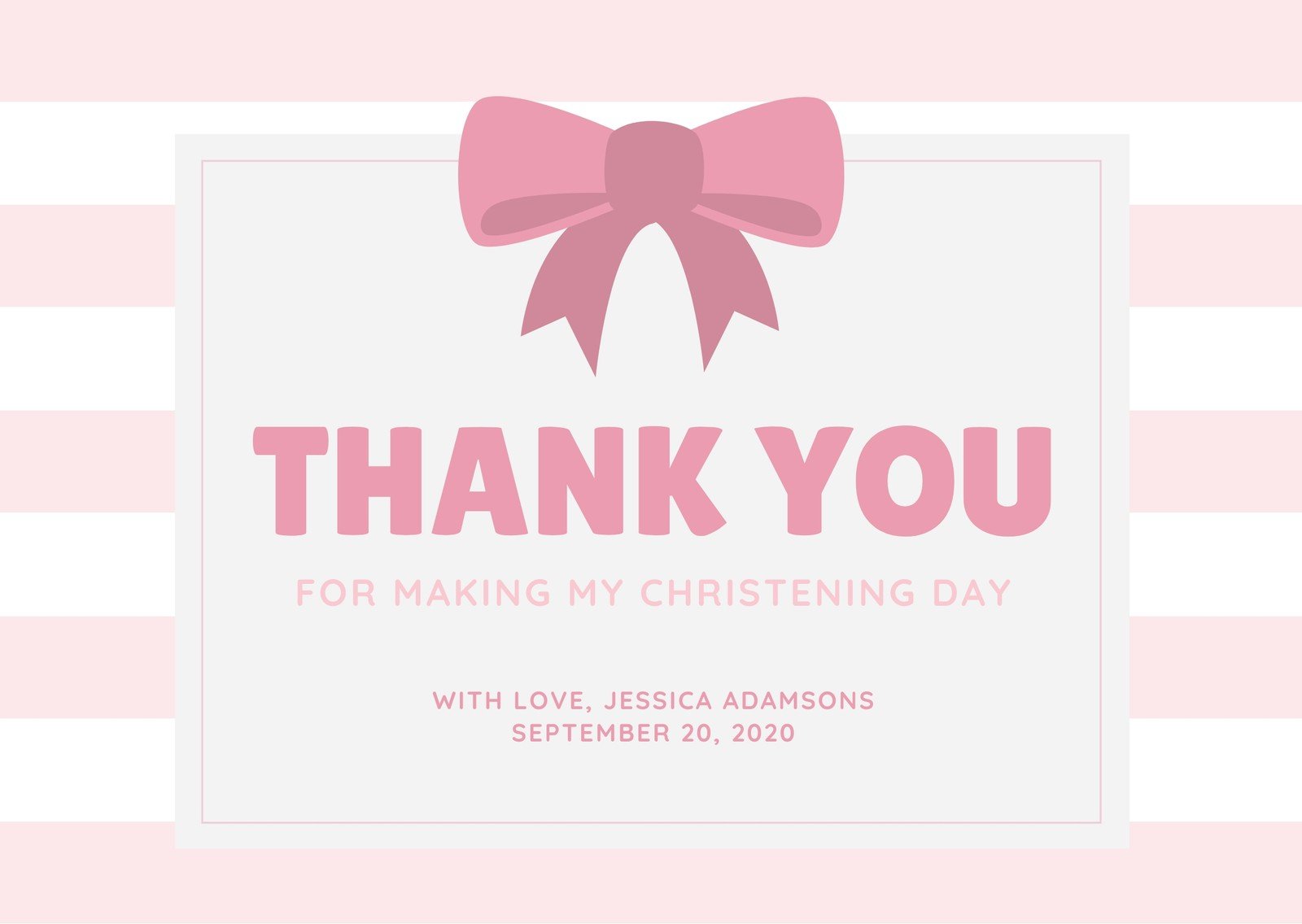 free printable thank you tags for christening