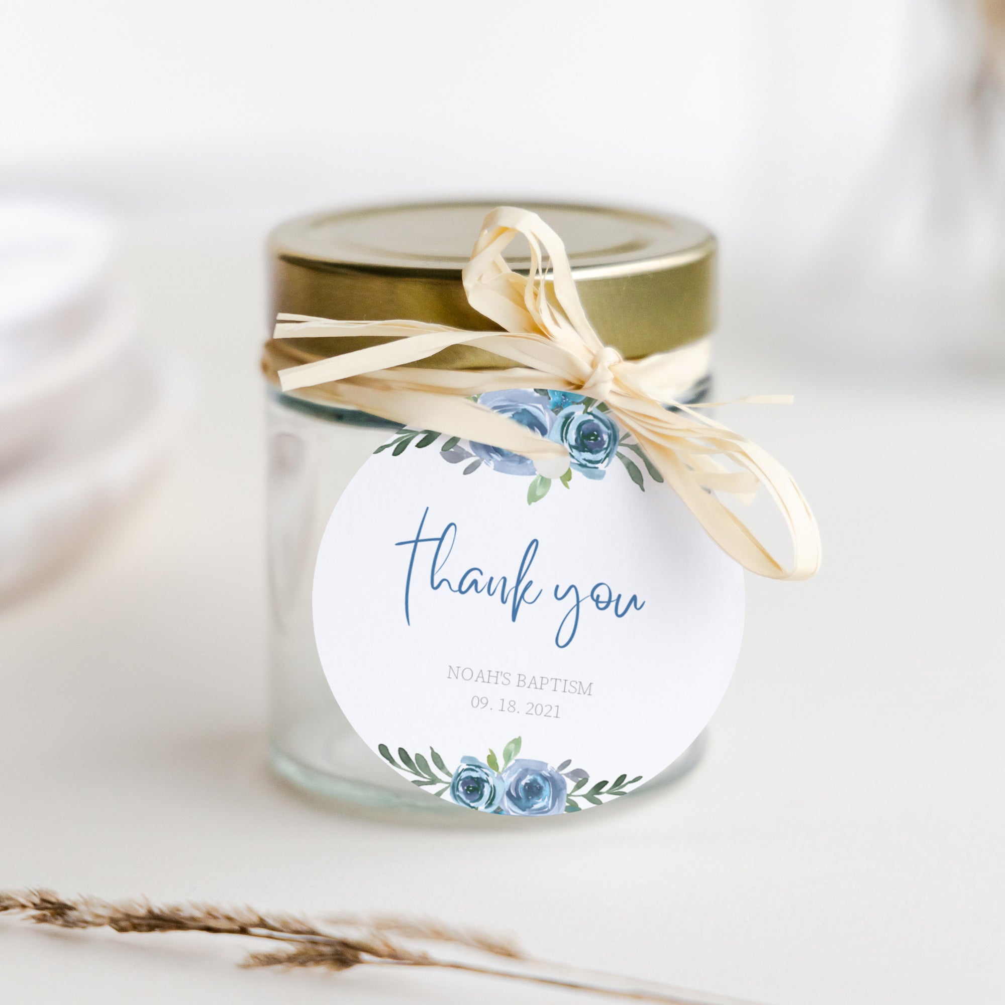 free printable thank you tags for christening