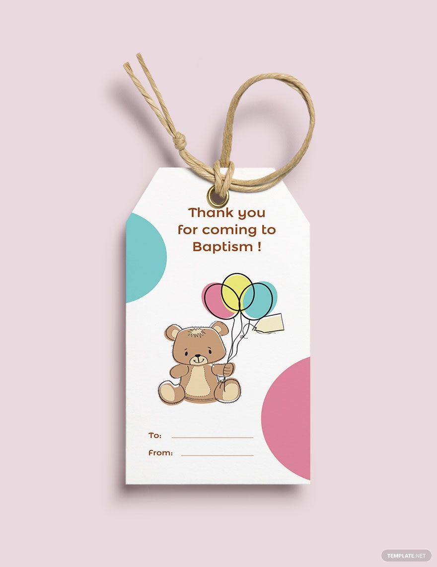 free printable thank you tags for christening
