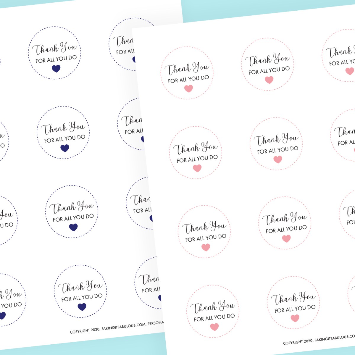 free printable thank you tags for nurses