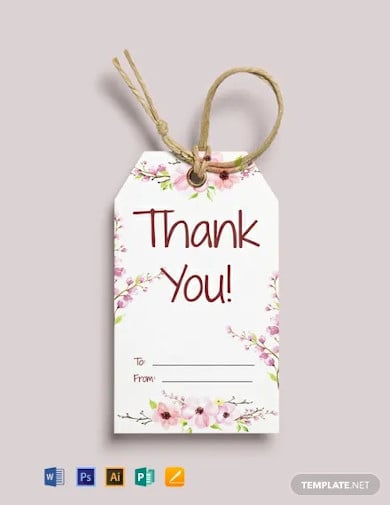 free printable thank you tags template word