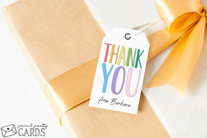 free printable thank you tags template word