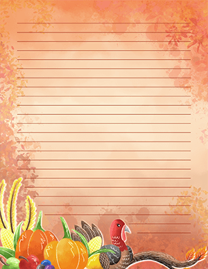 free printable thanksgiving stationery