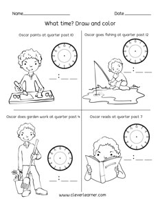 Telling Time Worksheets Archives - Shining Brains