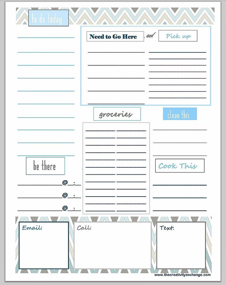 free printable to do list to get organized