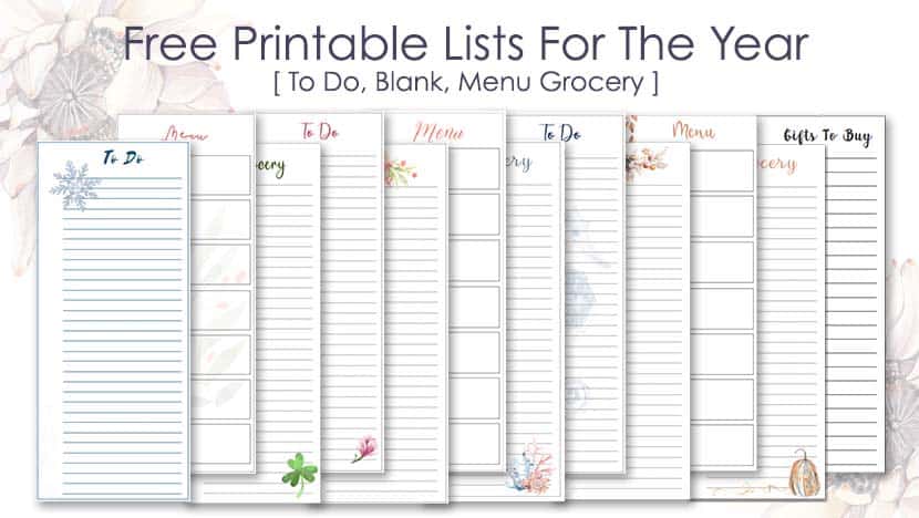free printable to do list to get organized