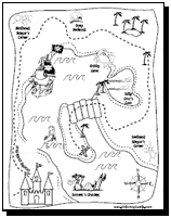 free printable treasure map worksheets