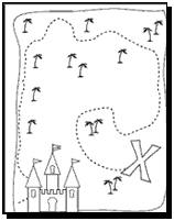 free printable treasure map worksheets