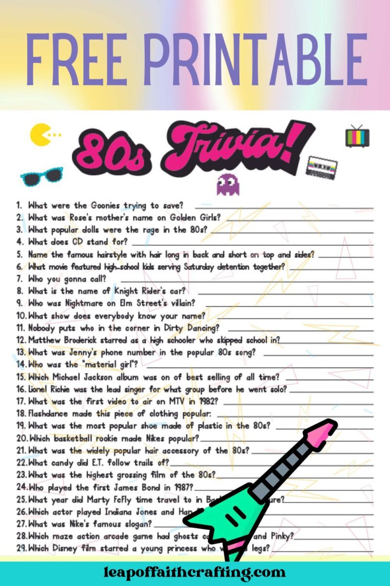 80s-trivia-questions-and-answers-printable-free-leap-of-faith-worksheets-library for Free Printable Printable Trivia Questions And Answers 80s Trivia Questions and Answers Printable (Free!) - Leap of Faith ... - Worksheets Library for Free Printable Printable Trivia Questions And Answers