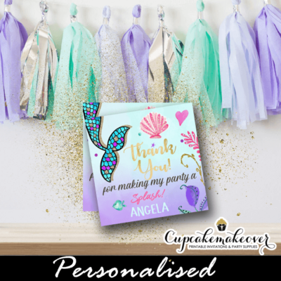 free printable under the sea thank you tags