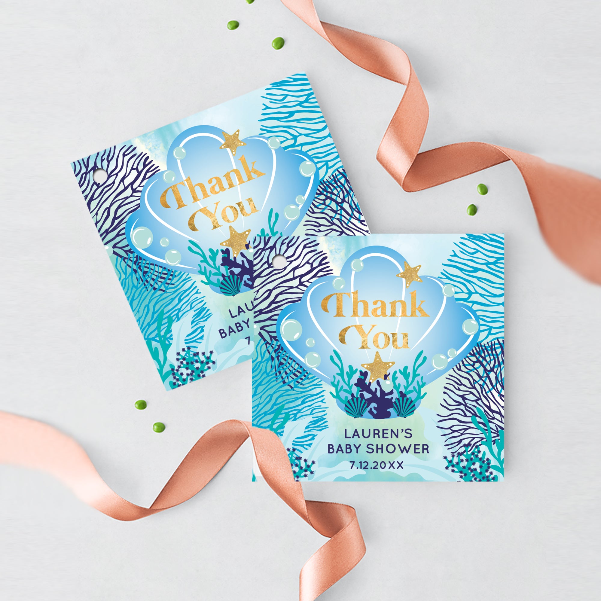 free printable under the sea thank you tags