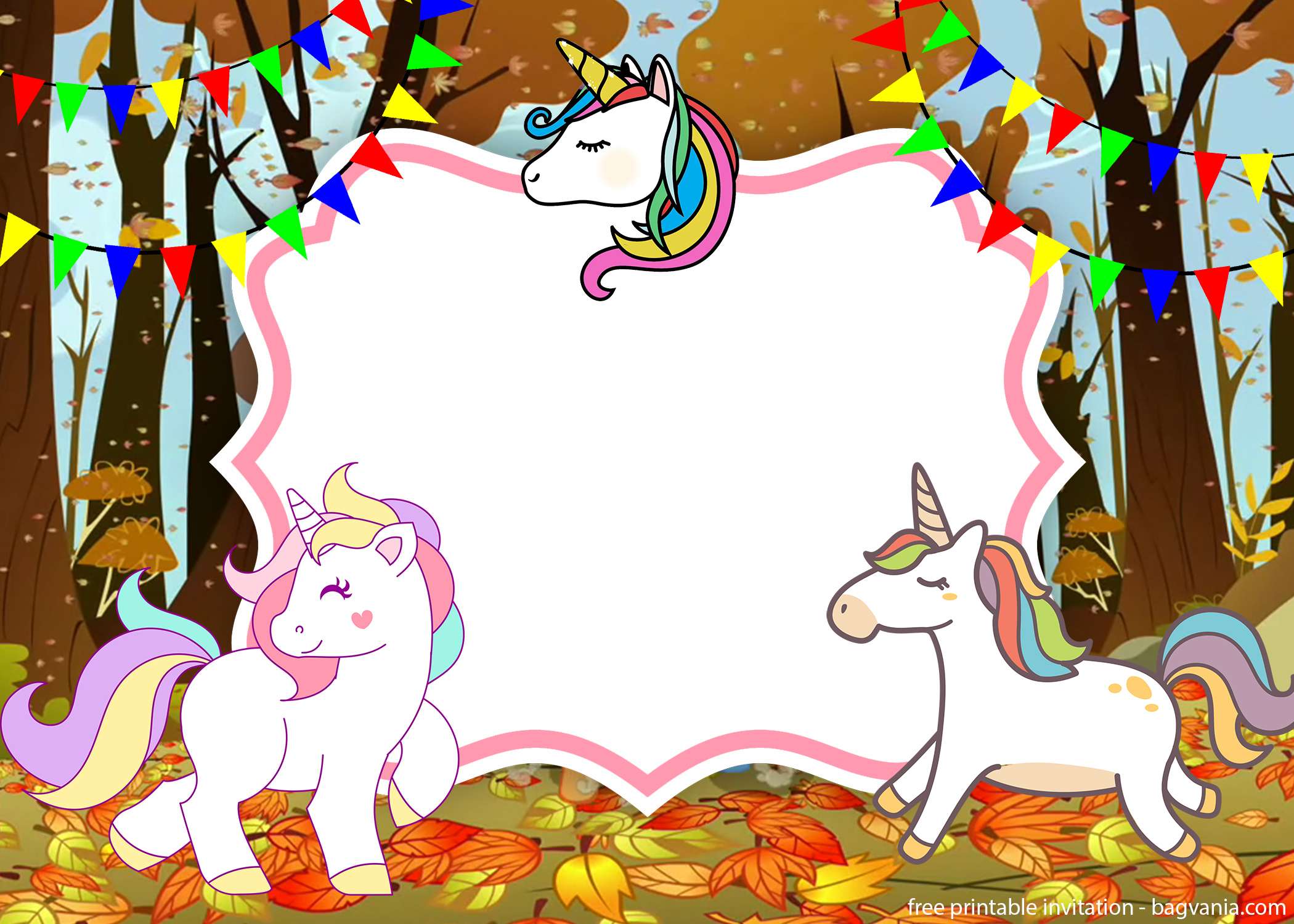 33+ FREE Printable Unicorn Baby Shower Invitation Templates 2019 ...