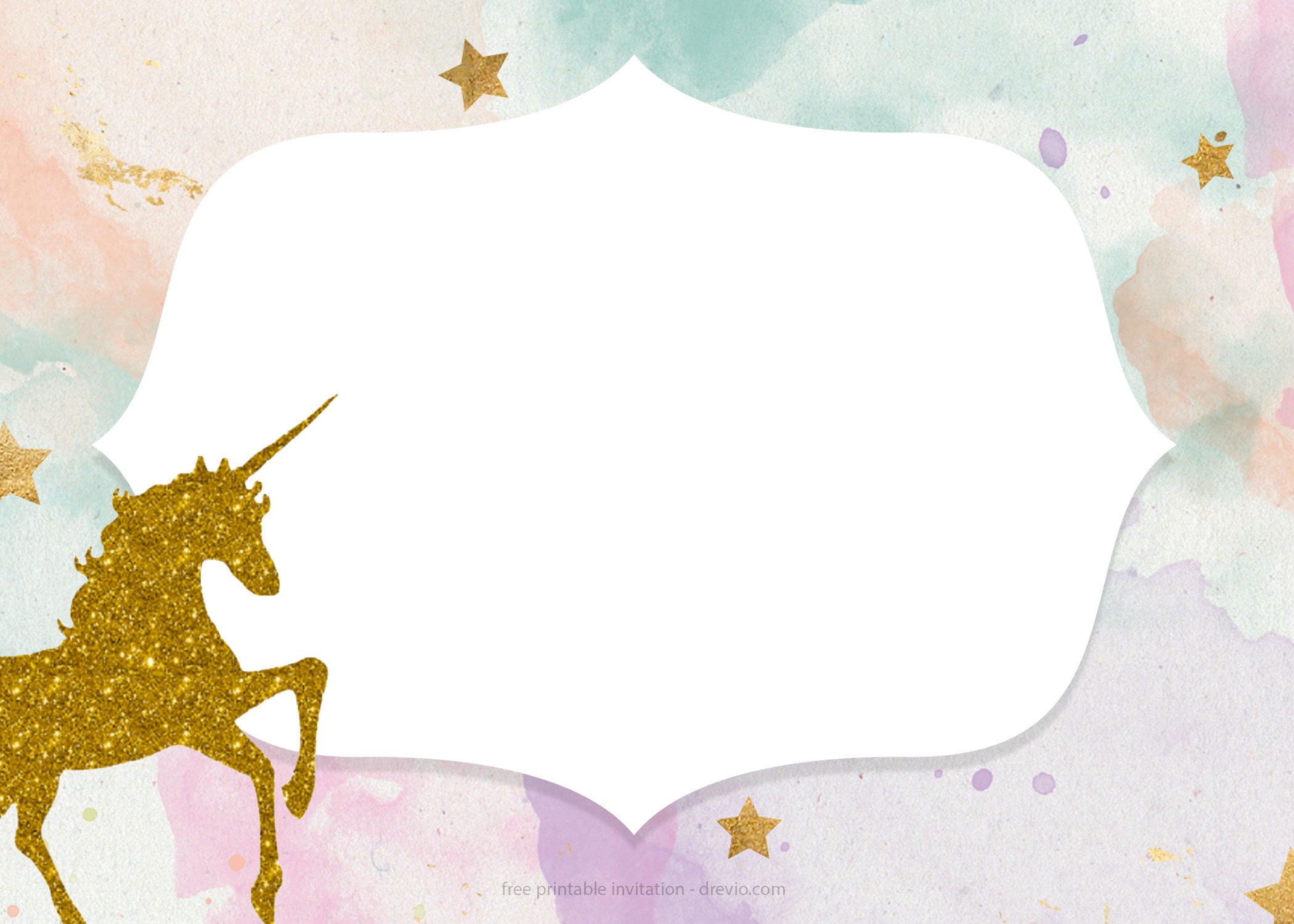 free printable unicorn birthday template