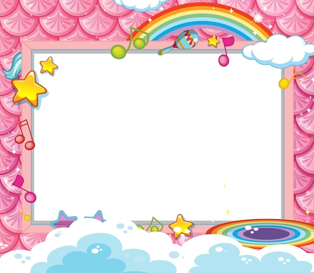 free printable unicorn borders