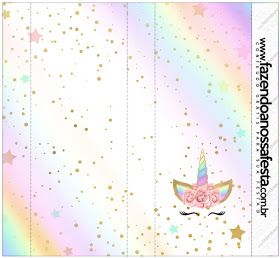 free printable unicorn chocolate wrappers