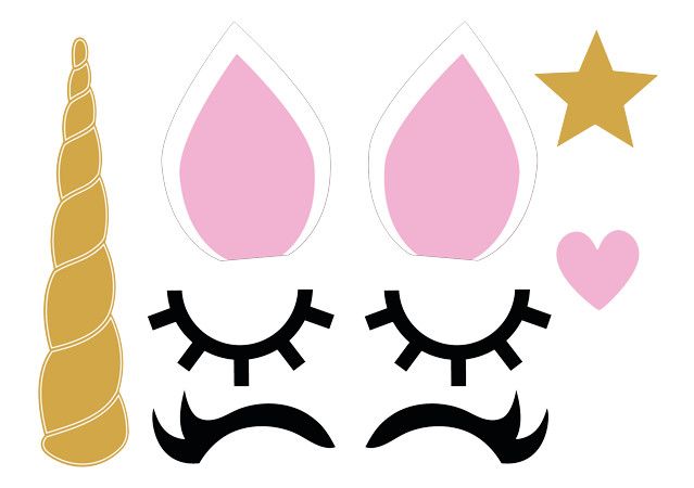 free printable unicorn ears