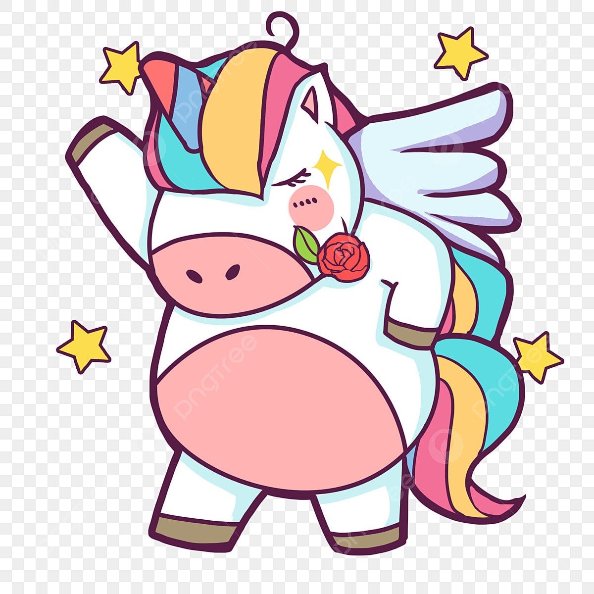 free printable unicorn emoji