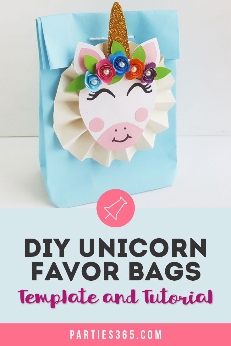 DIY Unicorn Party Favor Bags and Printable - Parties 365