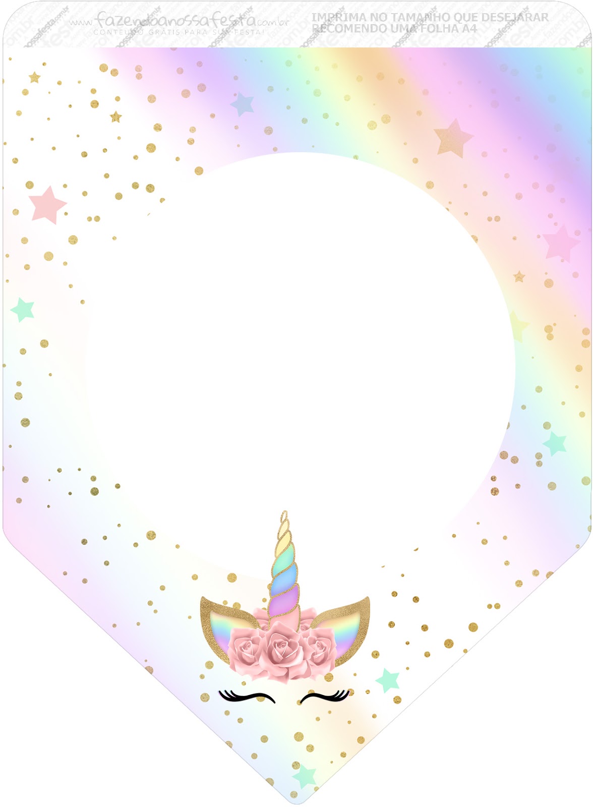 free printable unicorn happy birthday banner