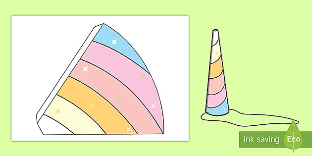 free printable unicorn horns