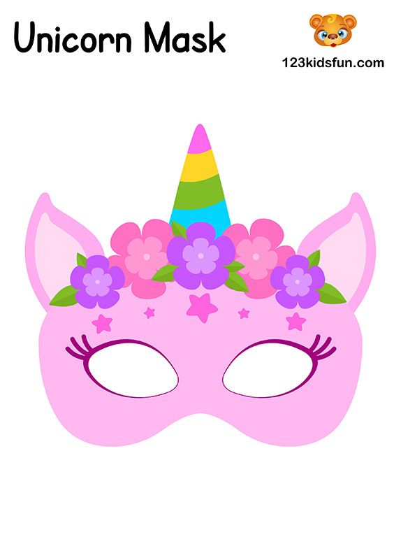 free printable unicorn mask template
