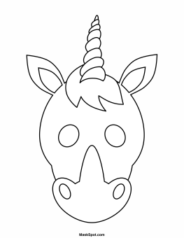 free printable unicorn mask template