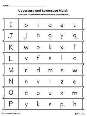 FREE* Match Uppercase to Lowercase Letter A-B-C-D-E-F-G-H ...