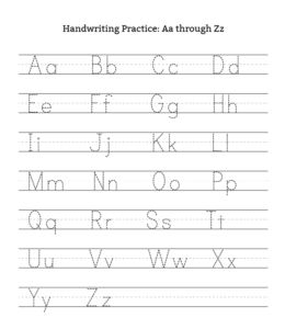 free printable upper and lowercase letters