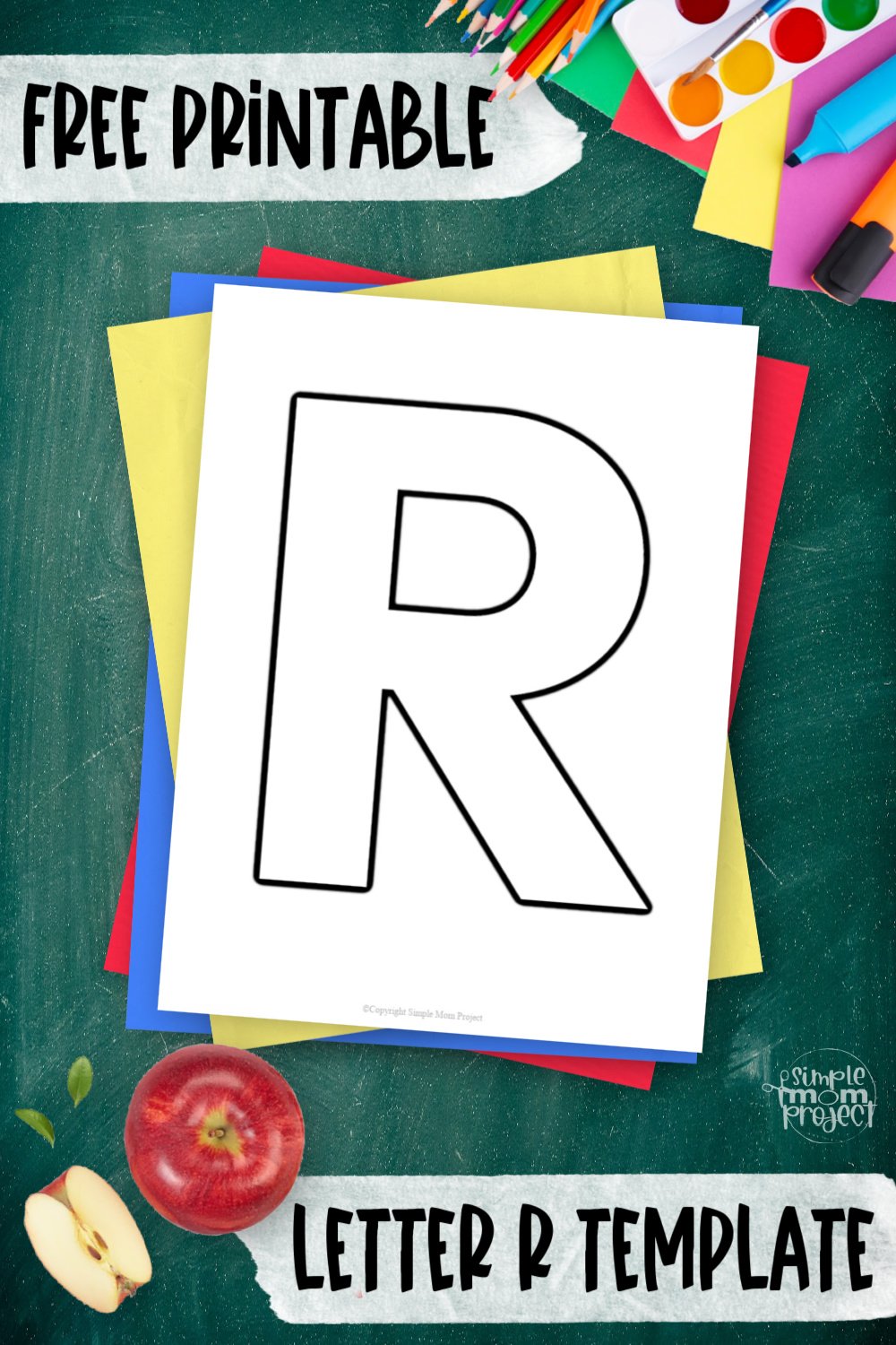 Free Printable Uppercase Letter R Template - Simple Mom Project
