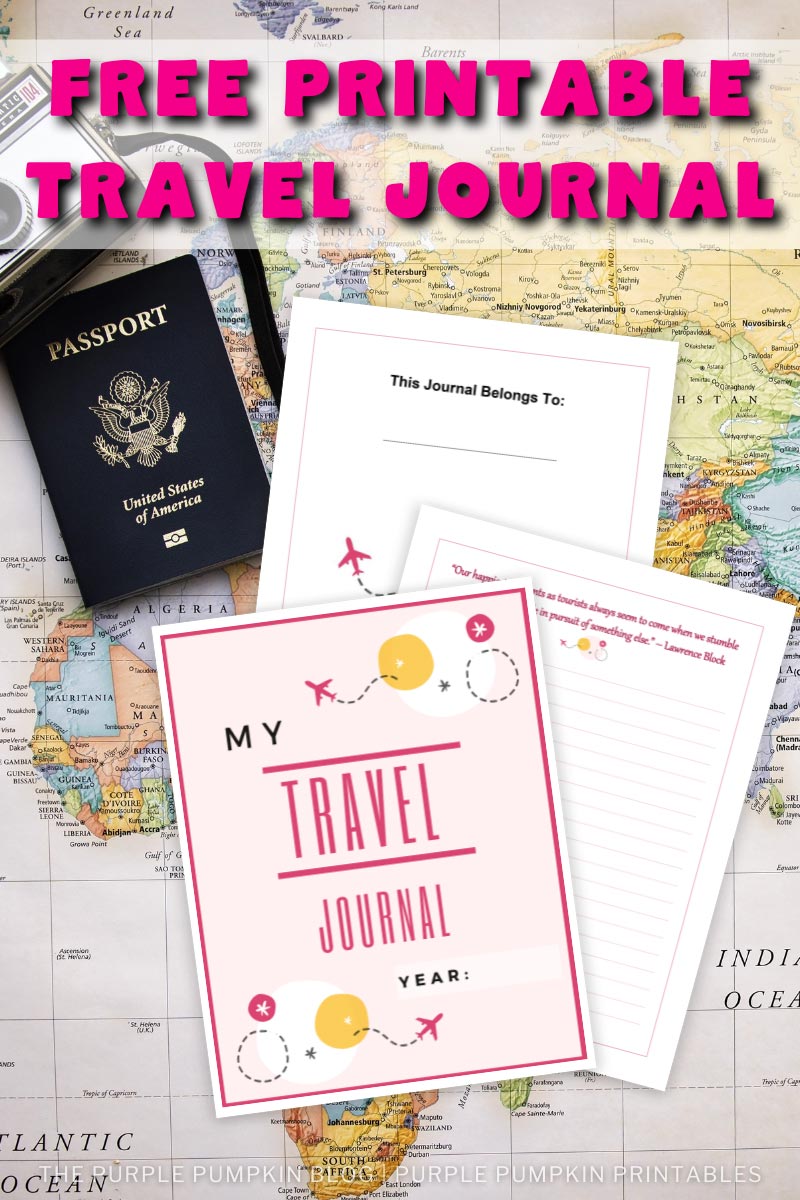 free printable vacation journal